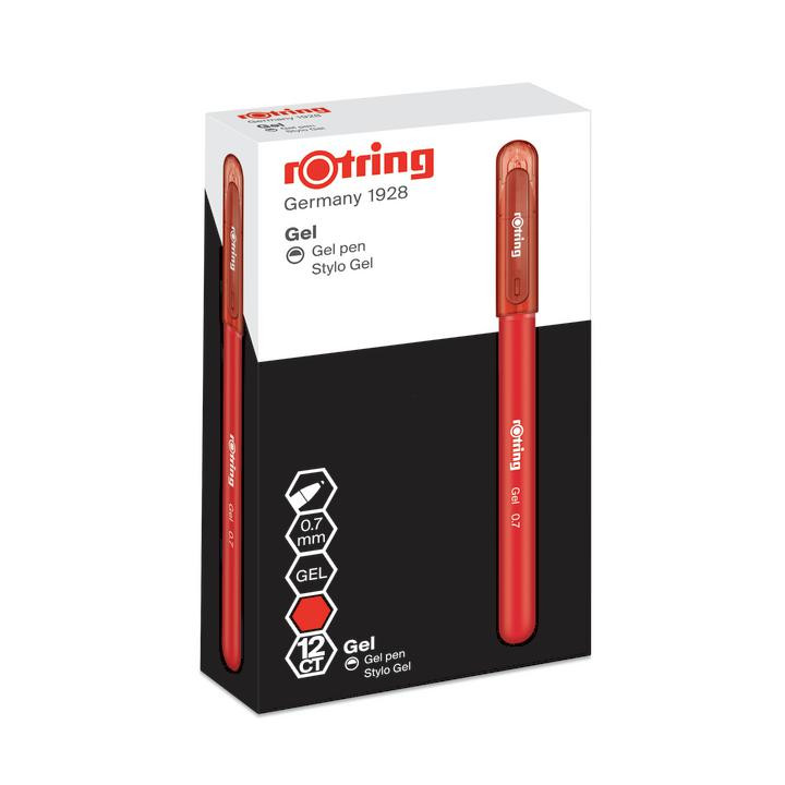 Długopis żelowy Rotring 0,7mm czerwony